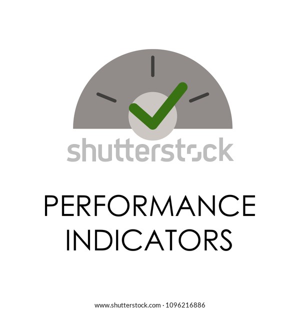 colored performance indicators illustration.\
Element of marketing and business flat for mobile concept and web\
apps. Isolated performance indicators flat for web and mobile on\
white background