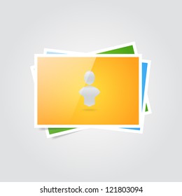 Colored Photo frames in vector
