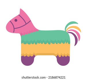 diseño de pinata de color sobre blanco