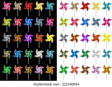 Colored Pinwheel