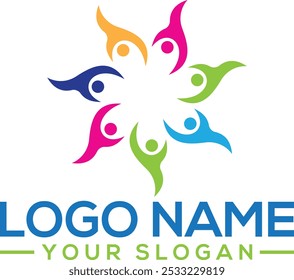 Colored pinwheel. Spinner stylized symbols and pinwheel logos recent vector templates for your personal business projects rotate logo or icon 