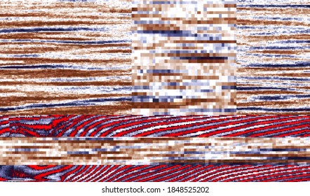 Colored pixel digital noise. Wallpaper glitch texture. Vector illustration.