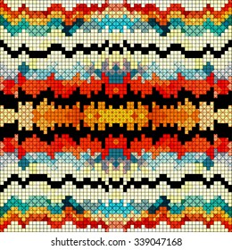 colored pixel psychedelic background vector illustration