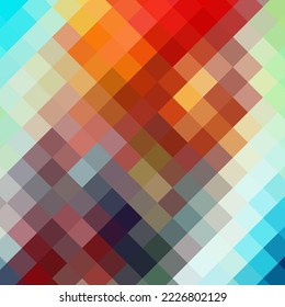 Colored pixel vector background. Presentation template. Decor element. polygonal style. Abstract geometric illustration.