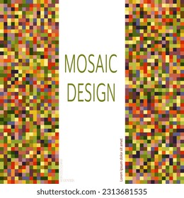 Colored pixels. Template for background, cover, screensaver, website and creative idea. Layout for interior ideas, corporate style and decorative creativity