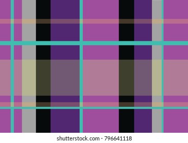 Colored plaid fabric
