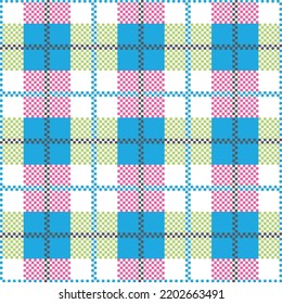 Colored plaid pattern. Colorful tartan plaid pattern. Multicolor textile design background.