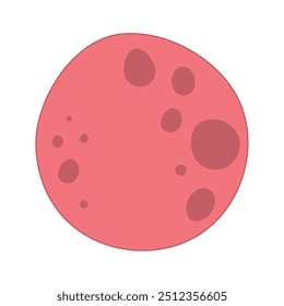 Colored planet icon Science and space Vector