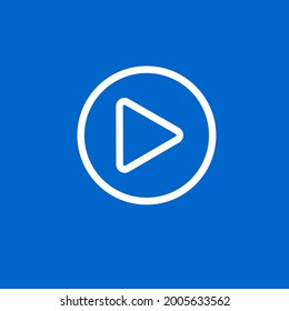 Colored play button template.
Vector illustration.