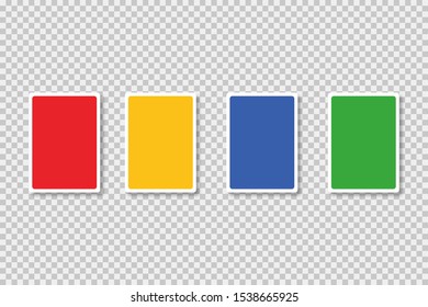 Colored play cards vector isolated on transparent background. Discount coupon template. Colorful vector illustration. Vector texture. Concept illustration. EPS 10 - Powered by Shutterstock - Get 15% off with code: PIKWIZARD15
