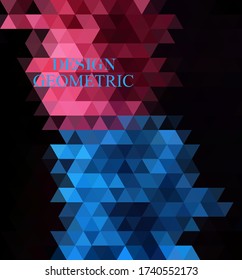 Colored polygonal mosaic background, vector illustration. Triangular shapes. Creative business design templates.