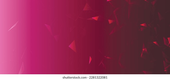 Colored polygonal space. Connection dots and lines structure. Digital background. Triangular futuristic business wallpaper. Data technology. 3d rendering. Vector Illustration