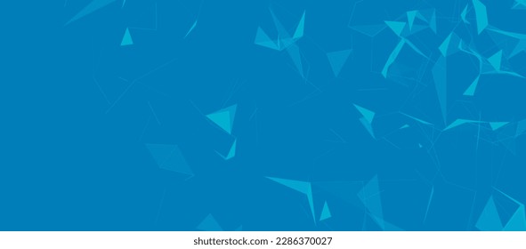 Colored polygonal space. Connection dots and lines structure. Digital background. Triangular futuristic business wallpaper. Data technology. 3d rendering. Vector Illustration