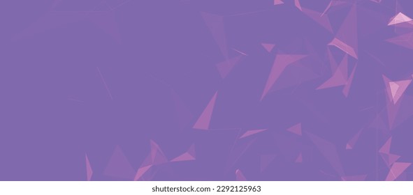 Colored polygonal space. Connection dots and lines structure. Digital background. Triangular futuristic business wallpaper. Data technology. 3d rendering. Vector Illustration