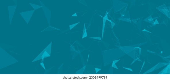 Colored polygonal space. Connection dots and lines structure. Digital background. Triangular futuristic business wallpaper. Data technology. 3d rendering. Vector Illustration