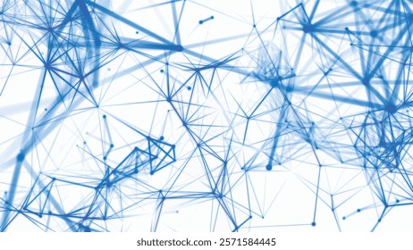 Colored polygonal space. Connection dots and lines structure. Digital background. Plexus effect. Vector illustration.