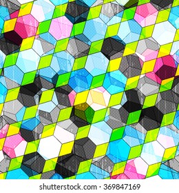 colored polygons abstract geometric background