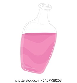 Colored potion flask icon Vector illustration