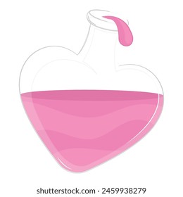 Colored potion flask icon Vector illustration