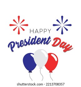 Colored president day poster Vector