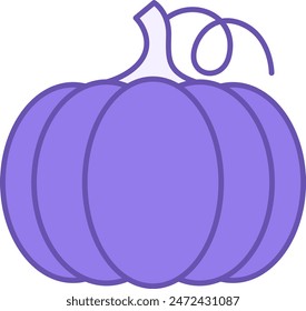 Colored Pumpkin Icon. Vegetarian Food Vector Icon. Organic and Natural Product. Vegetables Concept