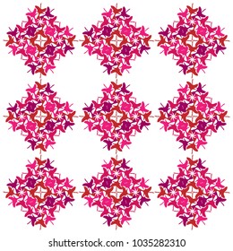 colored purple diamond shape flowers