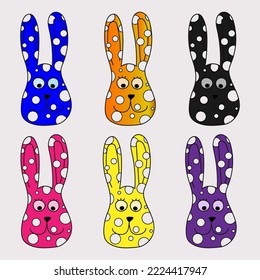 Colored rabbits for your mood