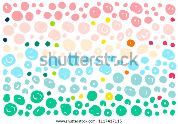 Colored Rainbow Dots Background Stock Vector Royalty Free 1117417115 