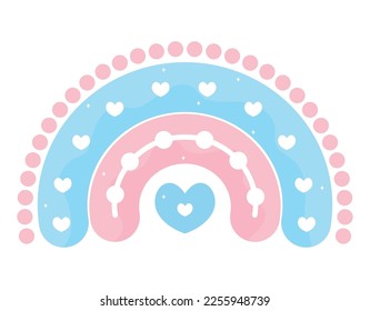 colored rainbow icon over white