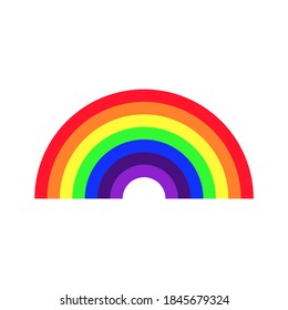 Colored Rainbow vector icon. Homosexual minority, LGBT concept image. Vector illustration.