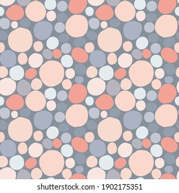 colored random circle seamless pattern
