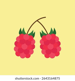 Colored raspberry with natural highlights. Works well for food, health, or grocery icons.