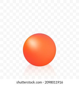 Colored realistic circle. Graphic design element. Abstraction.