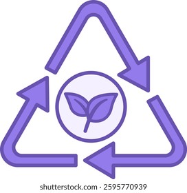 Colored Recyclable Icon. Vector Illustration. Materials and Waste That Need to Be Recycled for Reuse. Fabric. Sticker, Label. Material Characteristics Concept