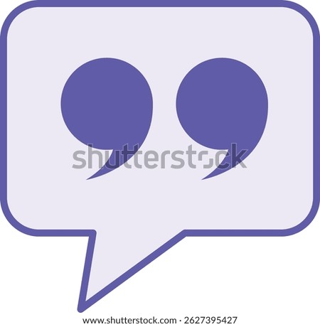 Colored Remark Icon. Vector Illustration. Author's Explanation of Text. Concept Speaking