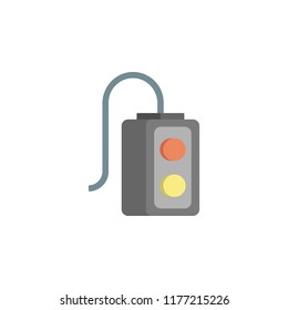 colored remote production icon. Element of production for mobile concept and web apps illustration. Colored icon for website design and development, app development