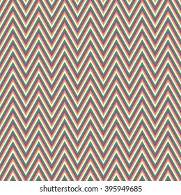 Colored retro chevron pattern vector background design