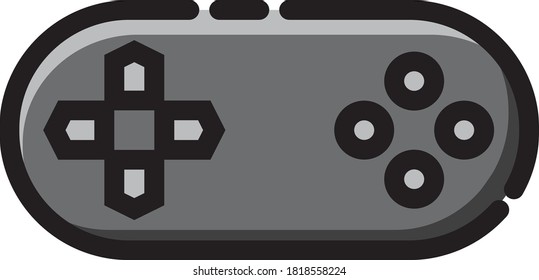 Colored Retro Platform Game Genre Vector Icon