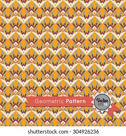 Colored rhombuses with fancy pattern. Geometric seamless pattern. Repeating geometric tiles from colored rhombuses with fancy pattern. Background. Texture.