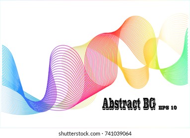Colored ribbon abstract pattern background,EPS10
