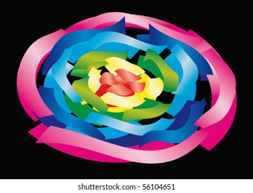 colored ribbons