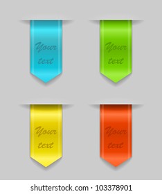 Colored ribbons. Vector illustration