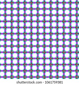 Colored rice patterns on a white background

