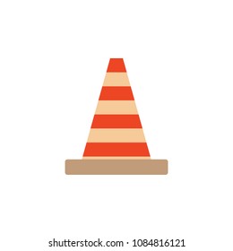 colored road cone illustration. Element of construction tools for mobile concept and web apps. Detailed road cone illustration can be used for web and mobile. Premium icon on white background