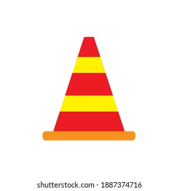colored road cone illustration. Element of construction tools for mobile concept and web apps. Detailed road cone illustration can be used for web and mobile. Premium icon on white background