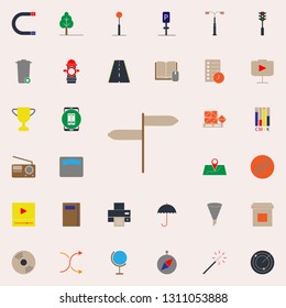 colored road route icon. Web icons universal set for web and mobile