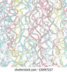 colored rope seamless pattern