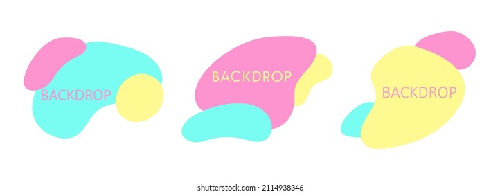 Colored round shape banners and abstract colorful holographic graphic design elements. Vector design elements, modern color gradients, creative. Applicable for advertising, ads, price tags