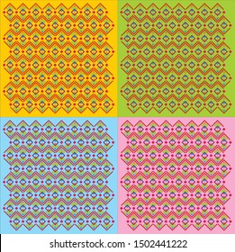 colored rugs motifs geometric shaped