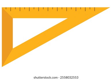 Colored Ruler in flat style